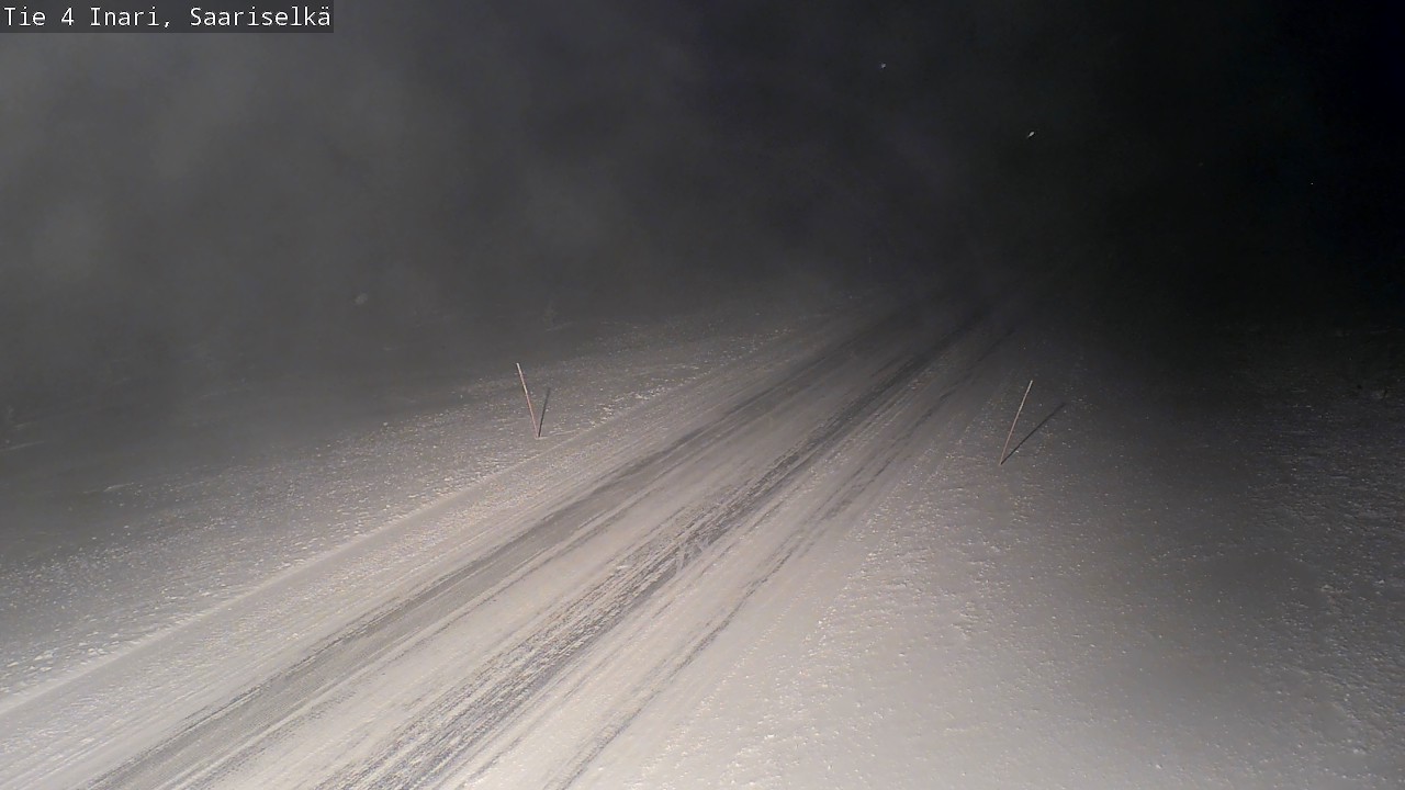 Weather Camera Image Road 4 Inari, Saariselkä, Kaunispää, Inari, Lappi