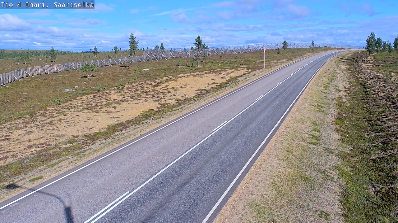 Weather Camera Image Road 4 Inari, Saariselkä, Kaunispää, Inari, Lappi