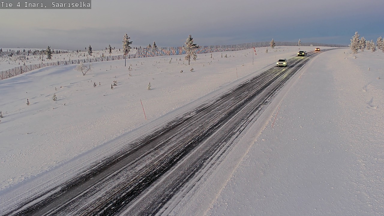 Weather Camera Image Väg 4 Enare, Saariselkä, Kaunispää, Inari, Lappi