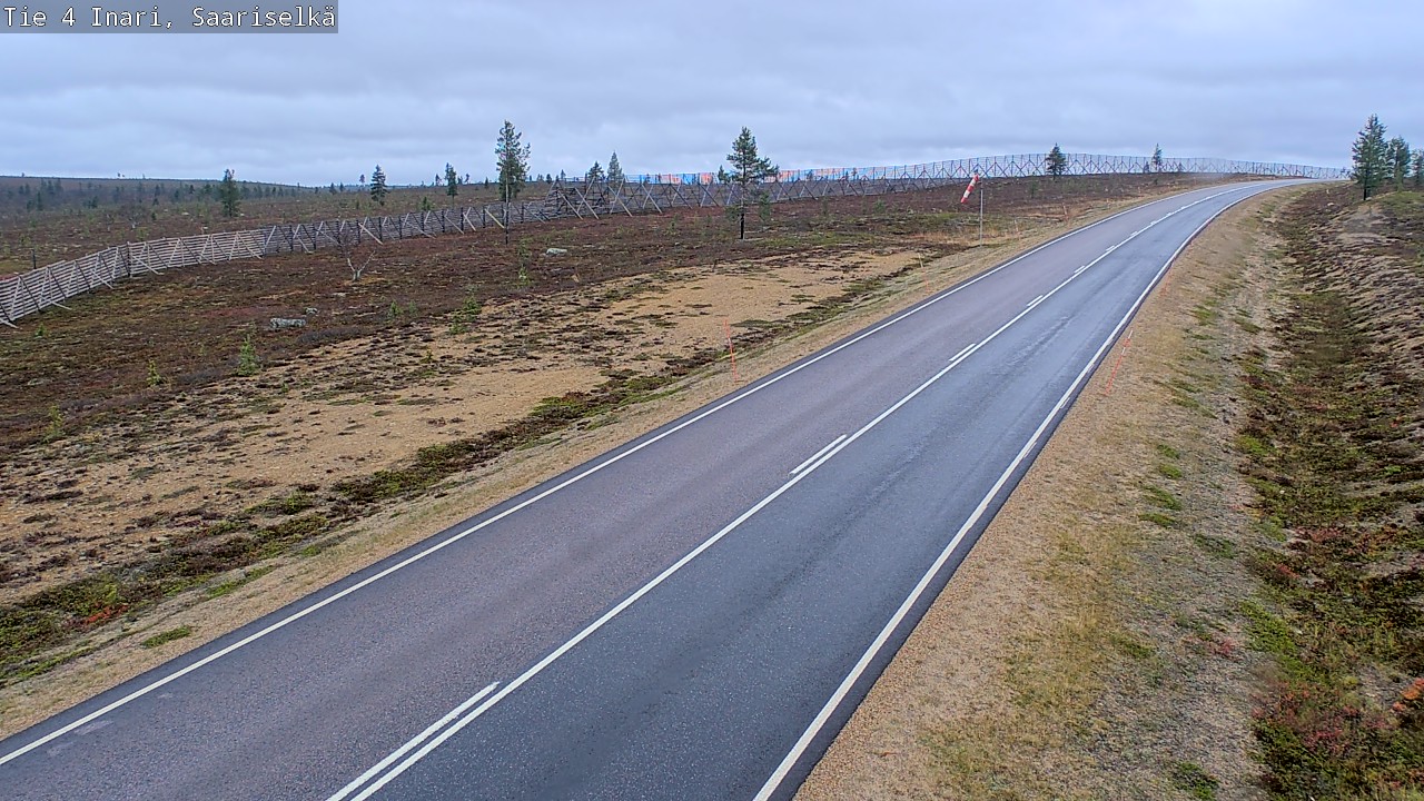 Weather Camera Image Väg 4 Enare, Saariselkä, Kaunispää, Inari, Lappi