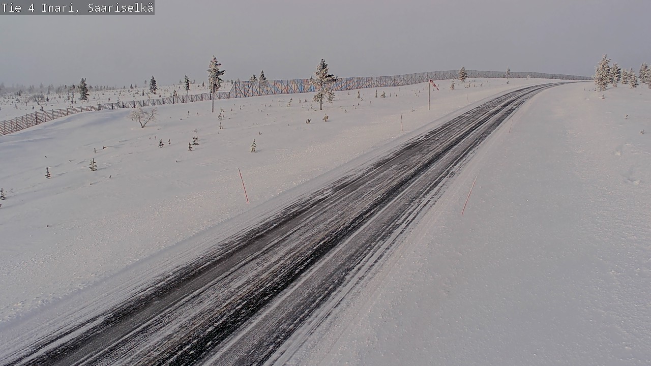 Weather Camera Image Väg 4 Enare, Saariselkä, Kaunispää, Inari, Lappi
