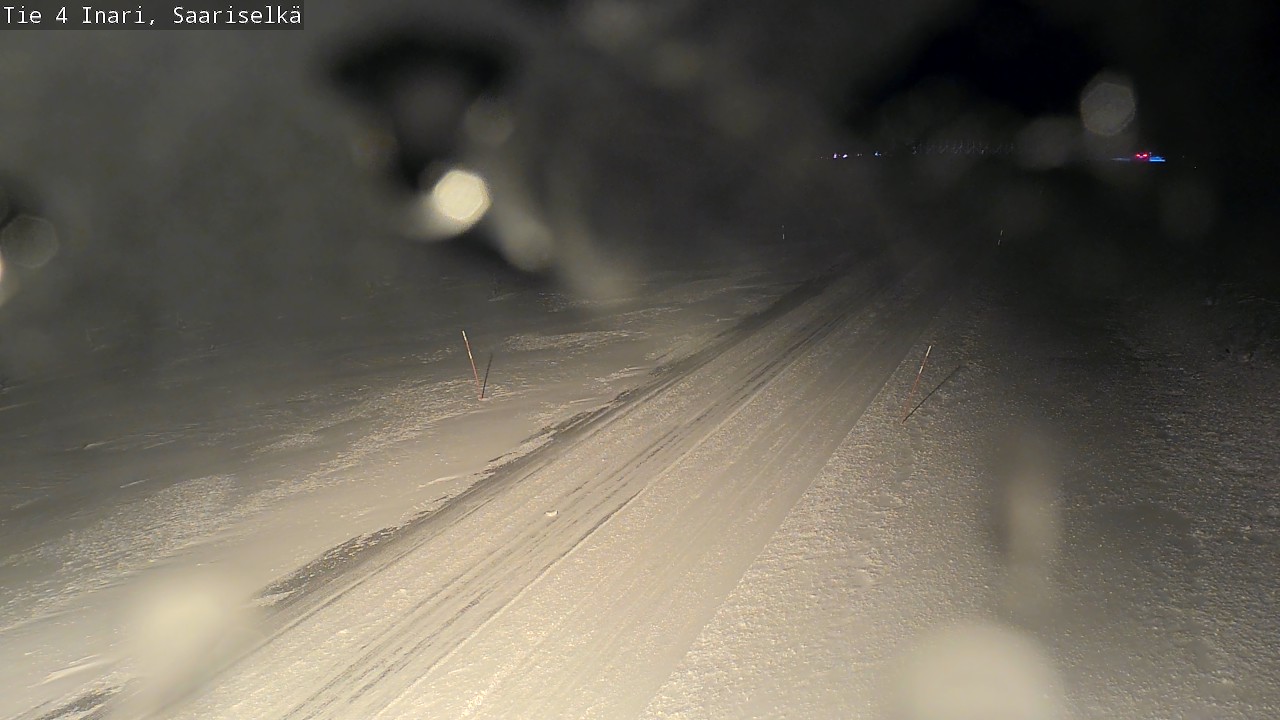 Weather Camera Image Road 4 Inari, Saariselkä, Kaunispää, Inari, Lappi