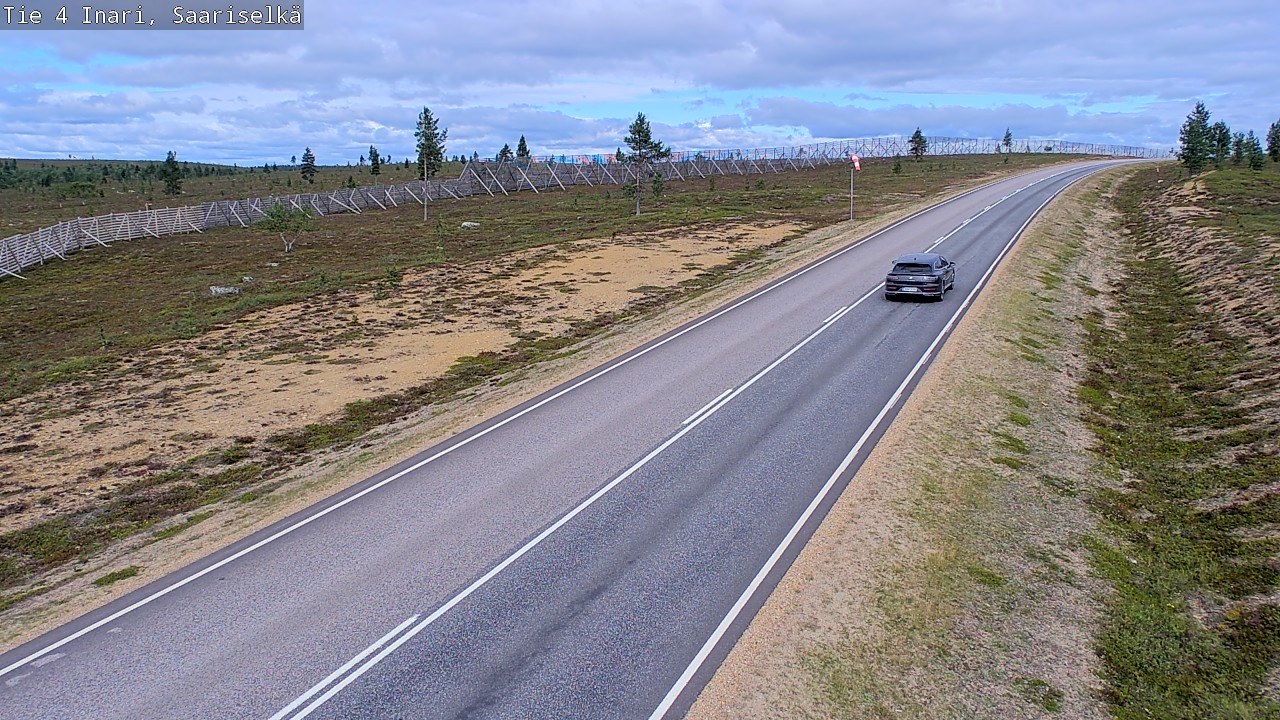 Weather Camera Image Road 4 Inari, Saariselkä, Kaunispää, Inari, Lappi