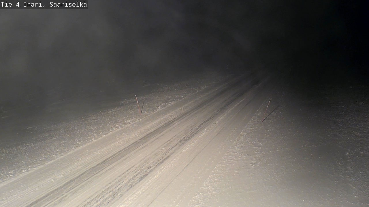 Weather Camera Image Road 4 Inari, Saariselkä, Kaunispää, Inari, Lappi