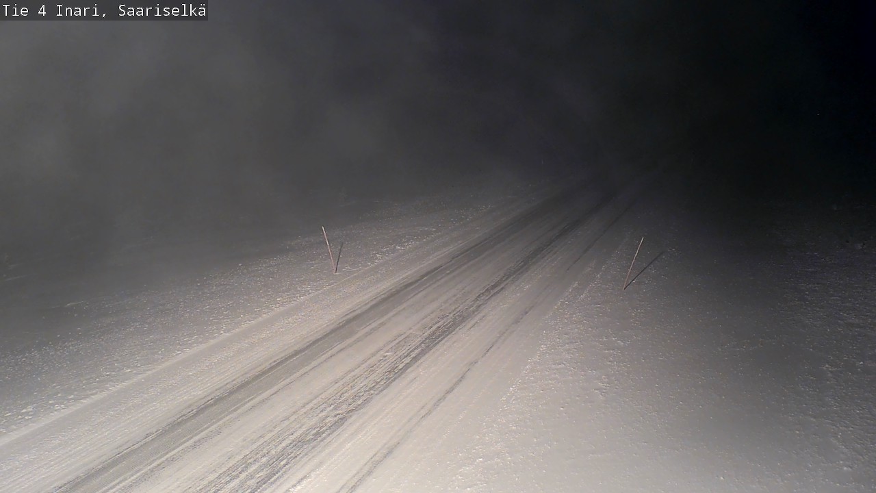 Weather Camera Image Road 4 Inari, Saariselkä, Kaunispää, Inari, Lappi