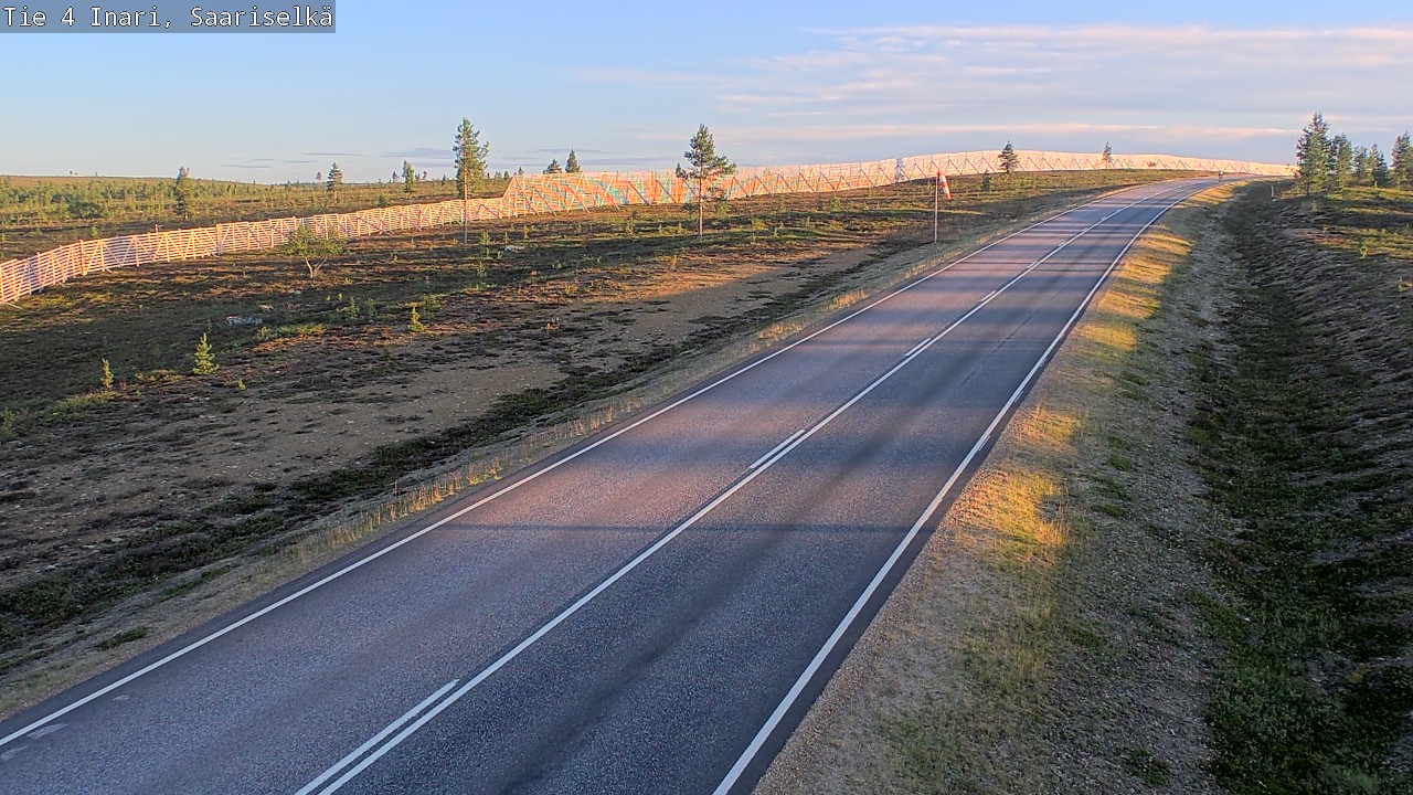 Weather Camera Image Road 4 Inari, Saariselkä, Kaunispää, Inari, Lappi
