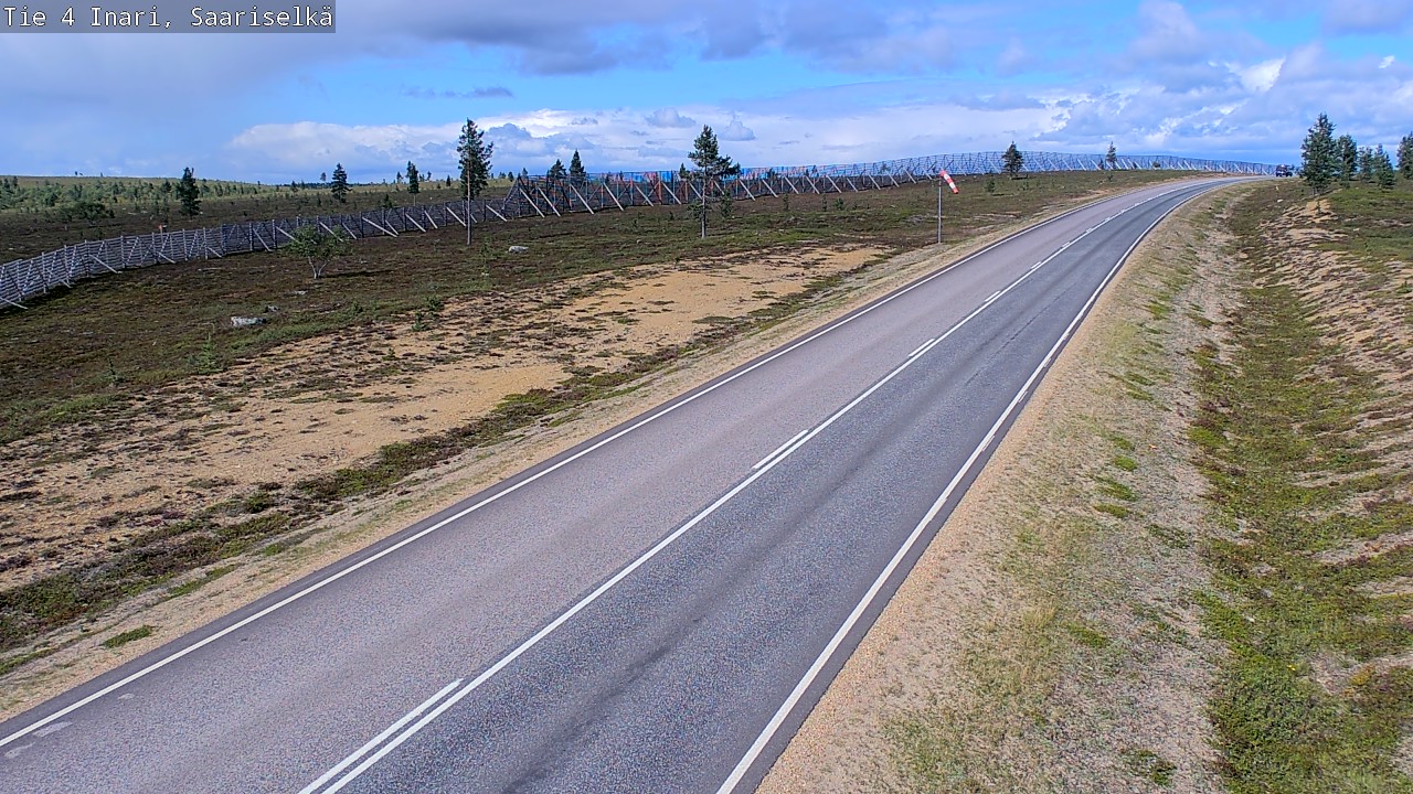Weather Camera Image Väg 4 Enare, Saariselkä, Kaunispää, Inari, Lappi