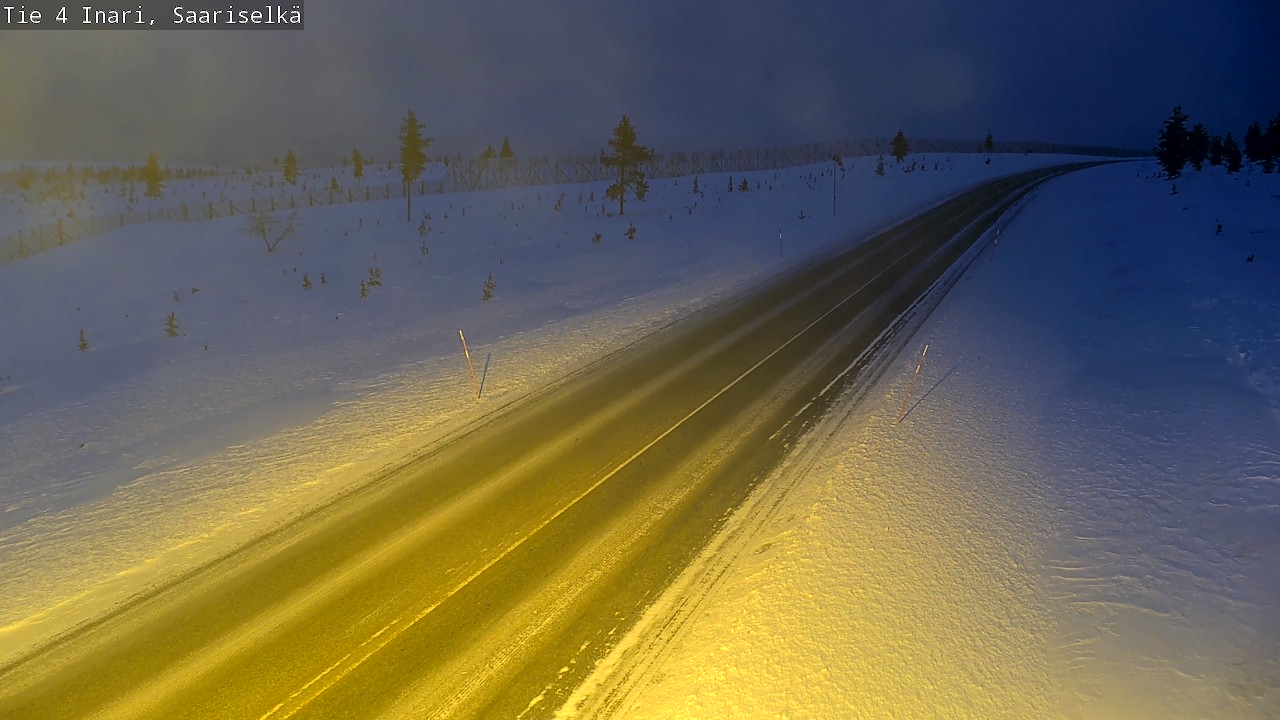 Kelikamerat Kuva Tie 4 Inari, Saariselkä, Kaunispää, Inari, Lappi