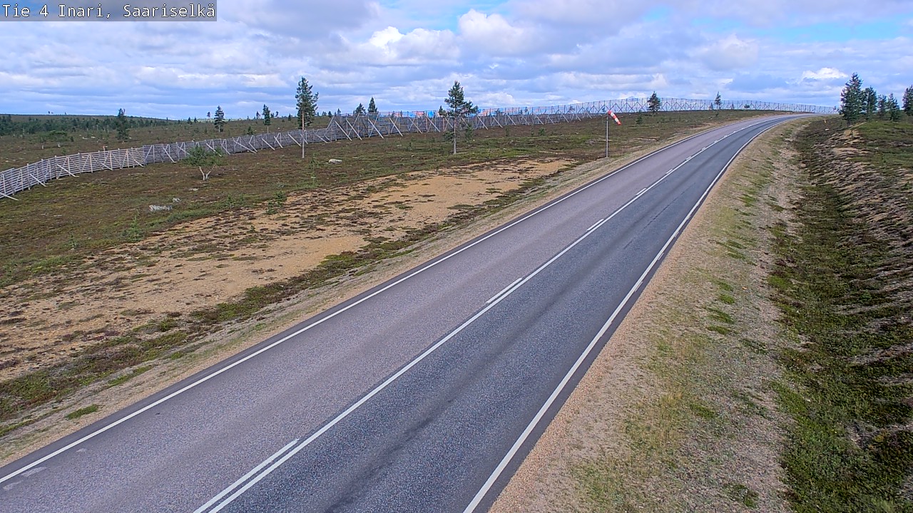 Weather Camera Image Road 4 Inari, Saariselkä, Kaunispää, Inari, Lappi