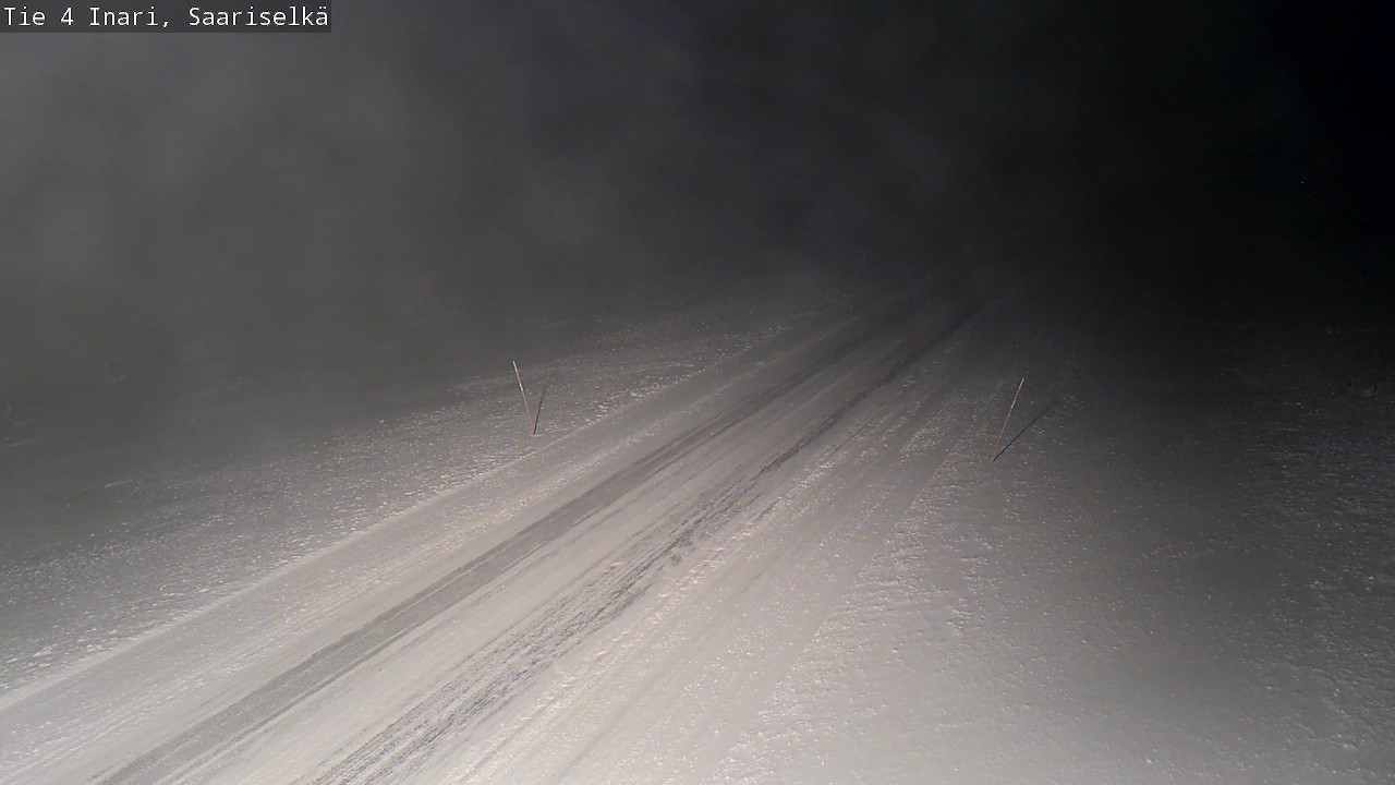 Weather Camera Image Road 4 Inari, Saariselkä, Kaunispää, Inari, Lappi