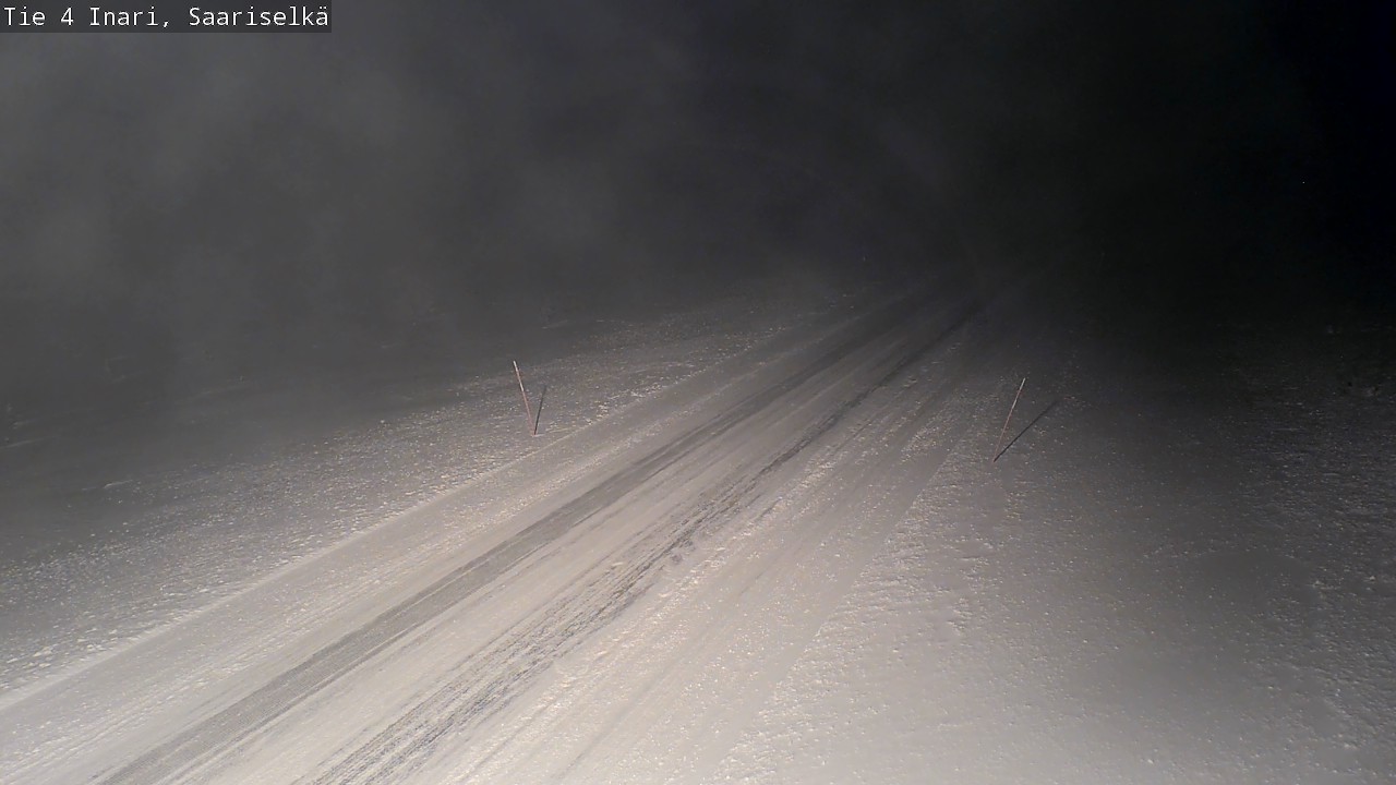 Weather Camera Image Road 4 Inari, Saariselkä, Kaunispää, Inari, Lappi