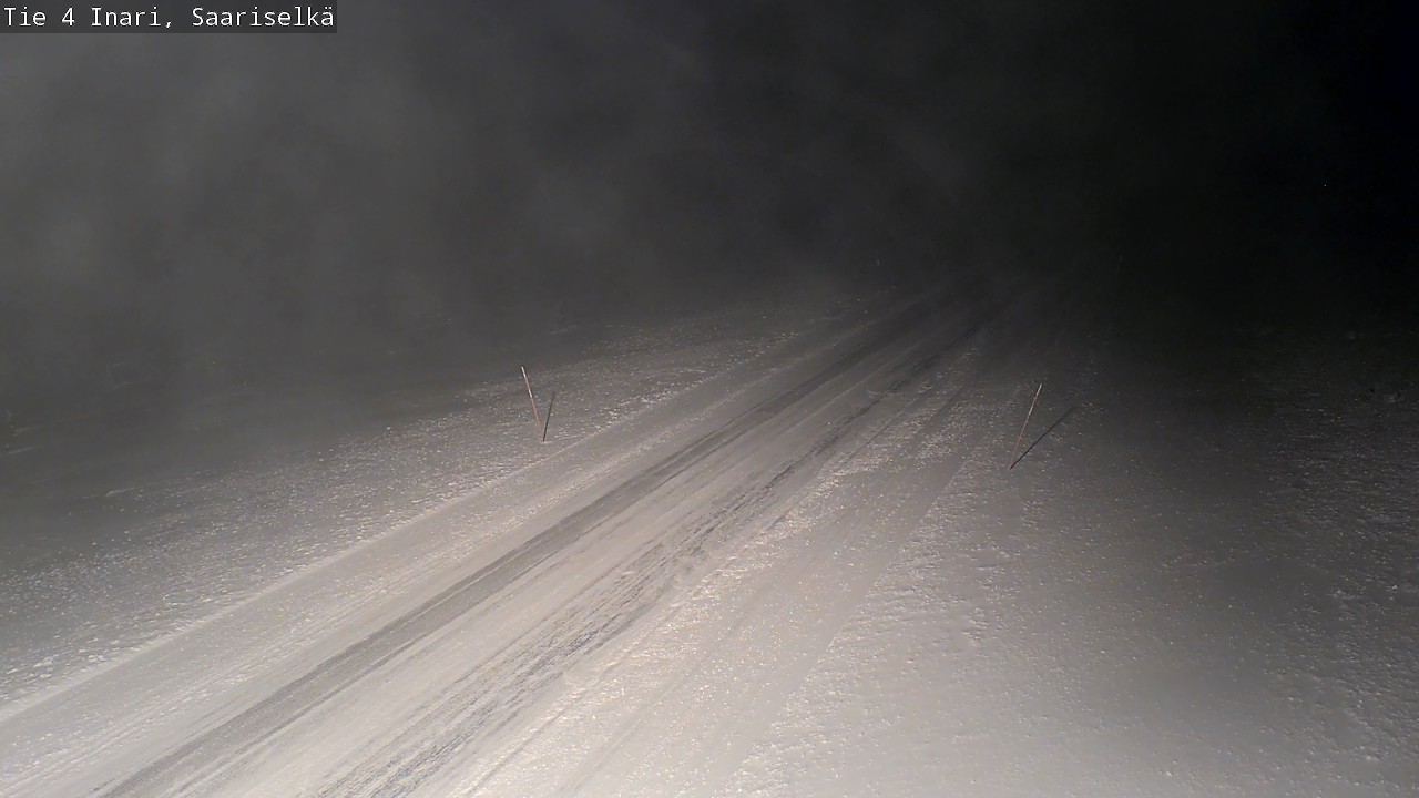 Weather Camera Image Road 4 Inari, Saariselkä, Kaunispää, Inari, Lappi