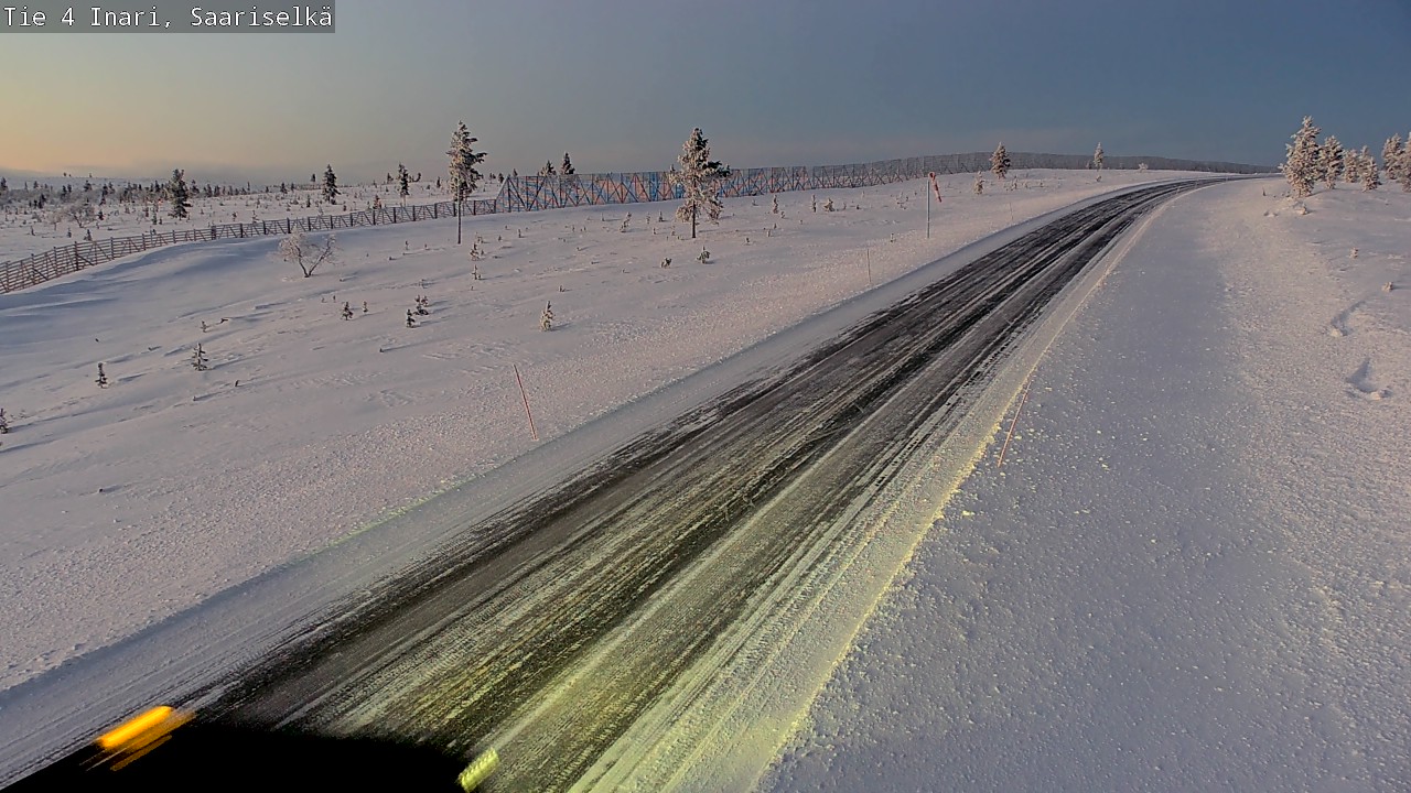 Weather Camera Image Väg 4 Enare, Saariselkä, Kaunispää, Inari, Lappi