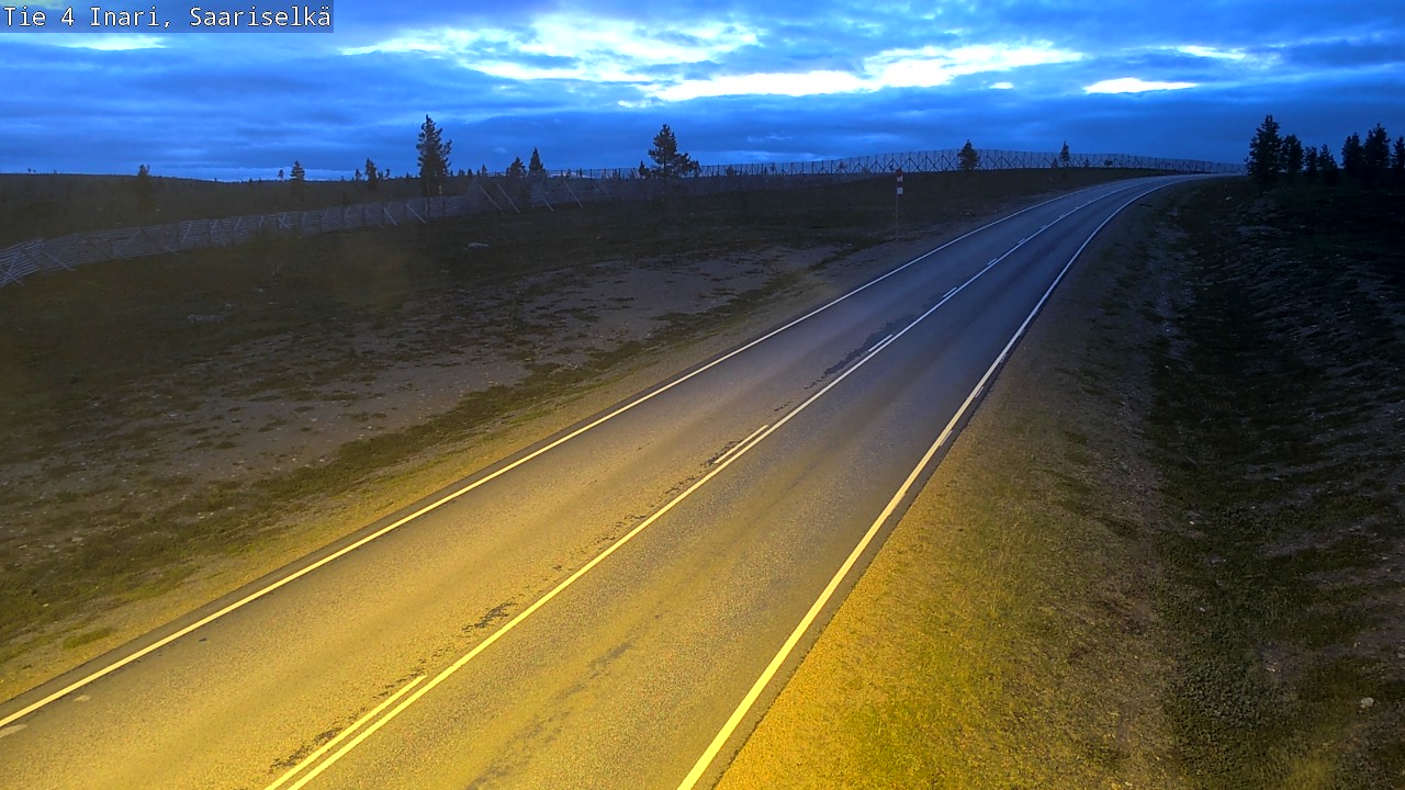 Weather Camera Image Väg 4 Enare, Saariselkä, Kaunispää, Inari, Lappi