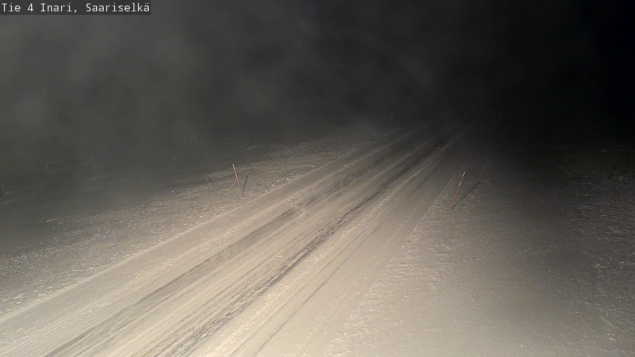 Weather Camera Image Road 4 Inari, Saariselkä, Kaunispää, Inari, Lappi