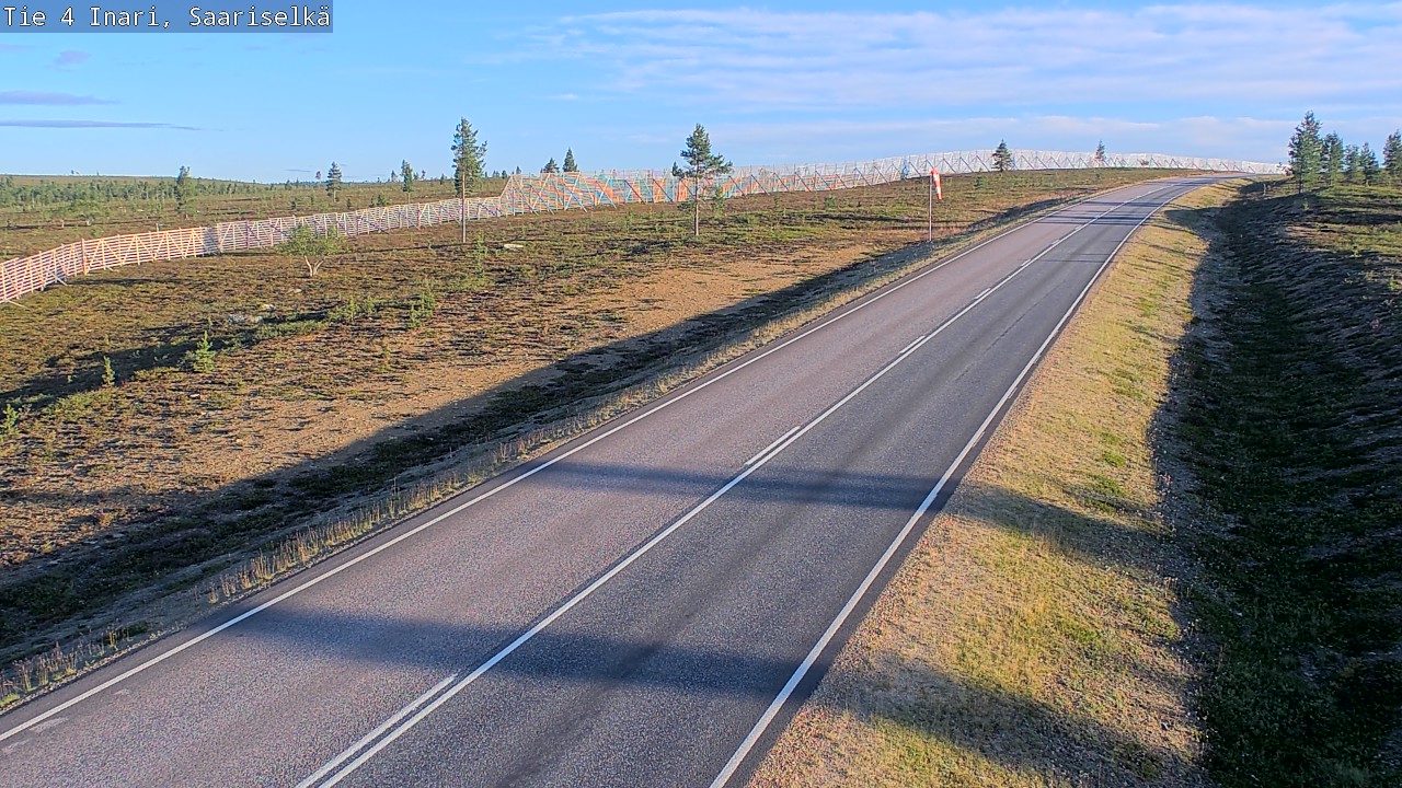 Weather Camera Image Road 4 Inari, Saariselkä, Kaunispää, Inari, Lappi