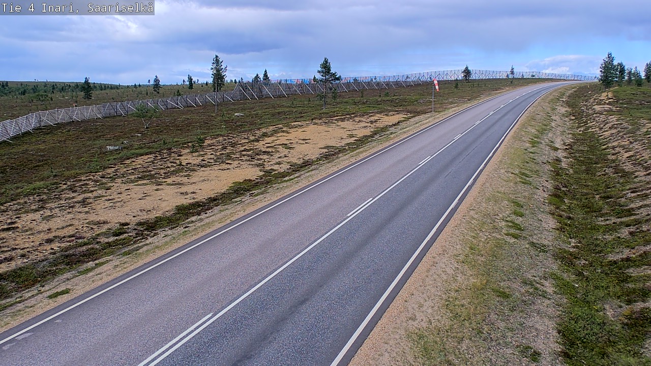 Weather Camera Image Väg 4 Enare, Saariselkä, Kaunispää, Inari, Lappi