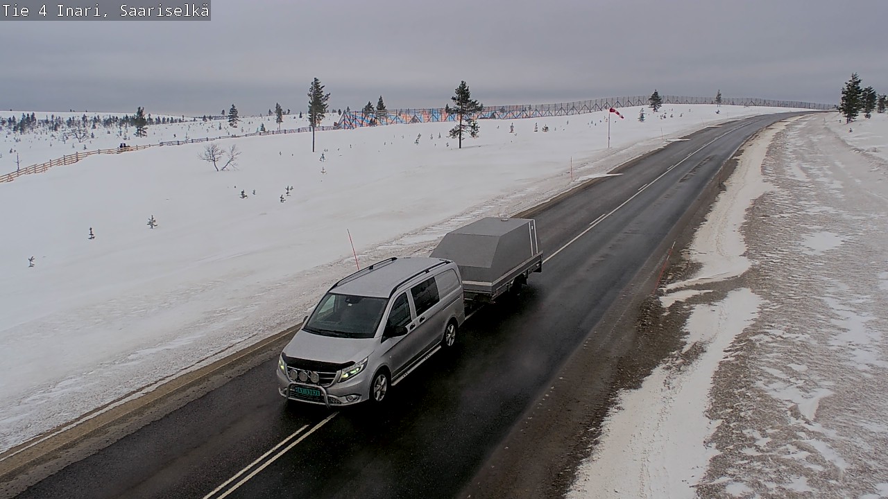 Weather Camera Image Road 4 Inari, Saariselkä, Kaunispää, Inari, Lappi