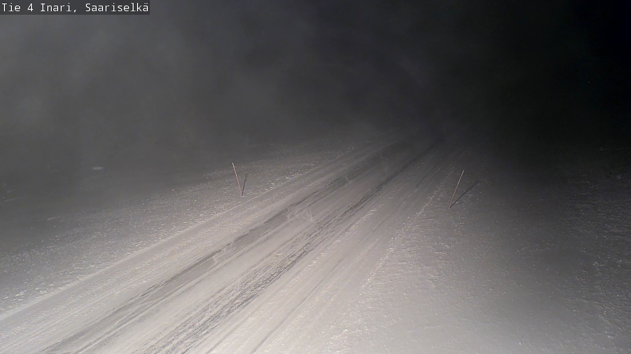 Weather Camera Image Road 4 Inari, Saariselkä, Kaunispää, Inari, Lappi