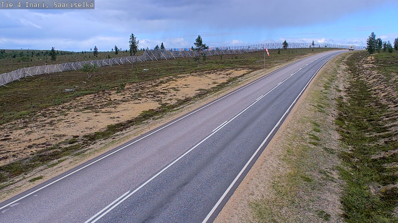 Weather Camera Image Väg 4 Enare, Saariselkä, Kaunispää, Inari, Lappi