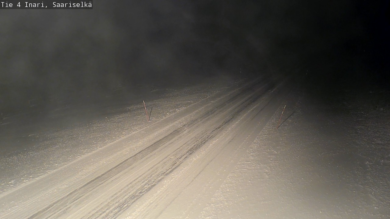 Weather Camera Image Road 4 Inari, Saariselkä, Kaunispää, Inari, Lappi