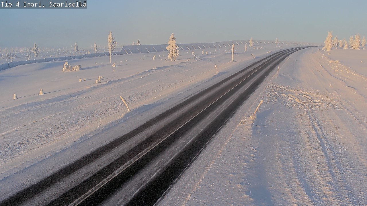 Weather Camera Image Road 4 Inari, Saariselkä, Kaunispää, Inari, Lappi