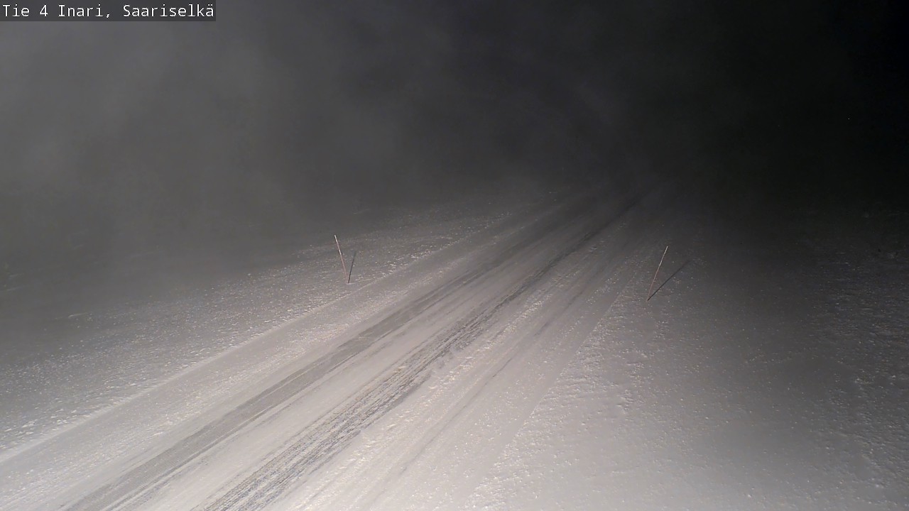 Weather Camera Image Road 4 Inari, Saariselkä, Kaunispää, Inari, Lappi