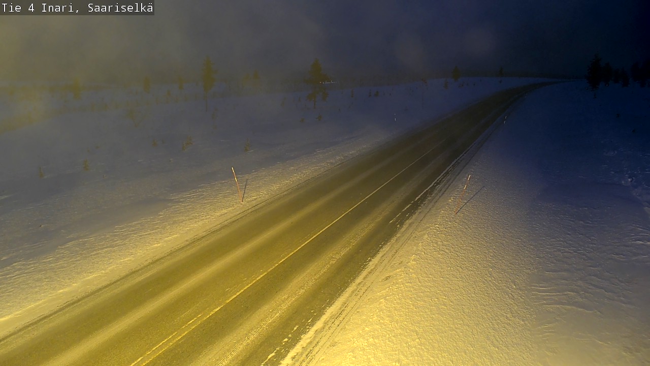 Kelikamerat Kuva Tie 4 Inari, Saariselkä, Kaunispää, Inari, Lappi