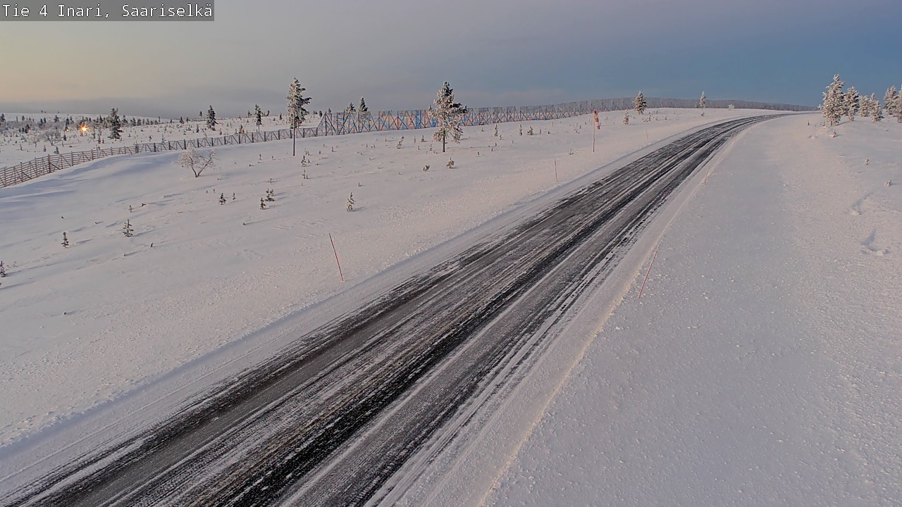 Weather Camera Image Väg 4 Enare, Saariselkä, Kaunispää, Inari, Lappi