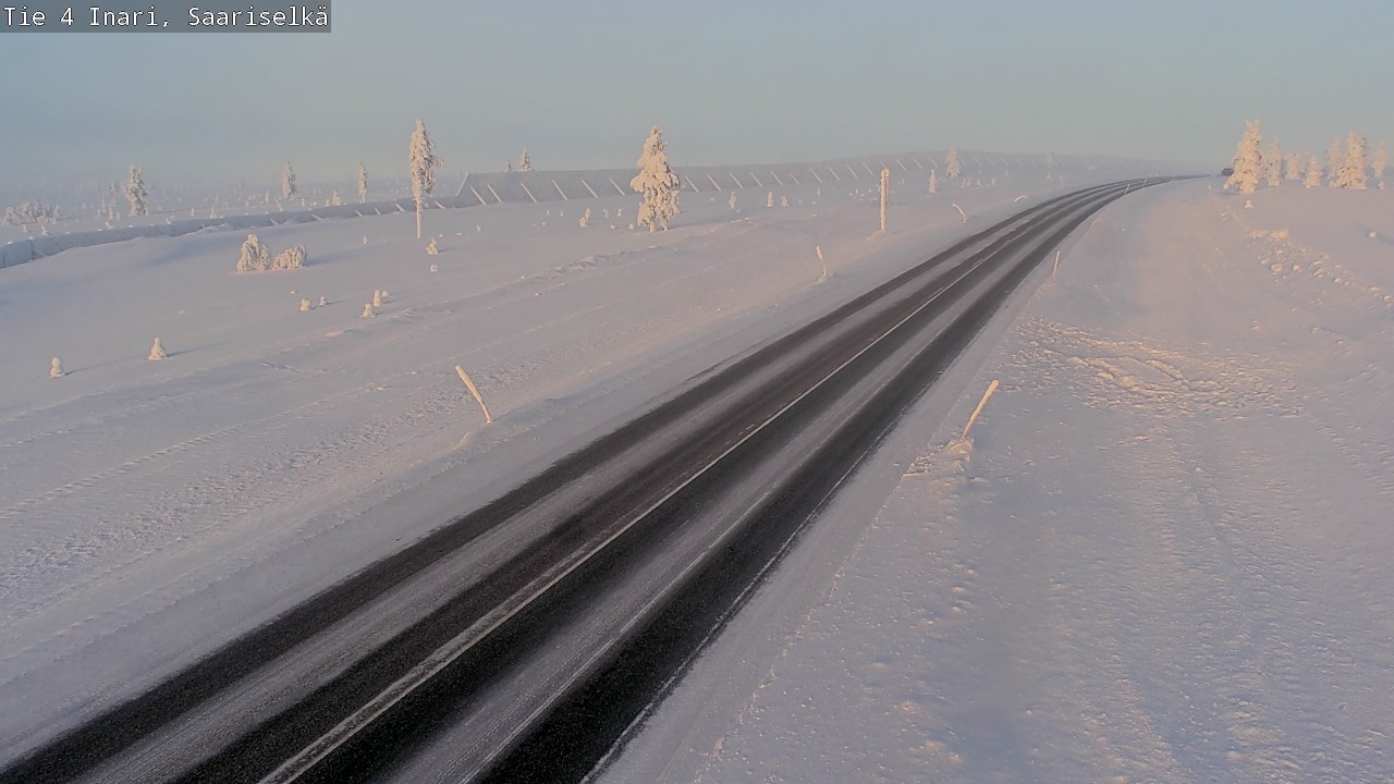 Weather Camera Image Road 4 Inari, Saariselkä, Kaunispää, Inari, Lappi