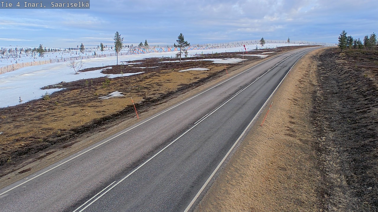 Weather Camera Image Road 4 Inari, Saariselkä, Kaunispää, Inari, Lappi