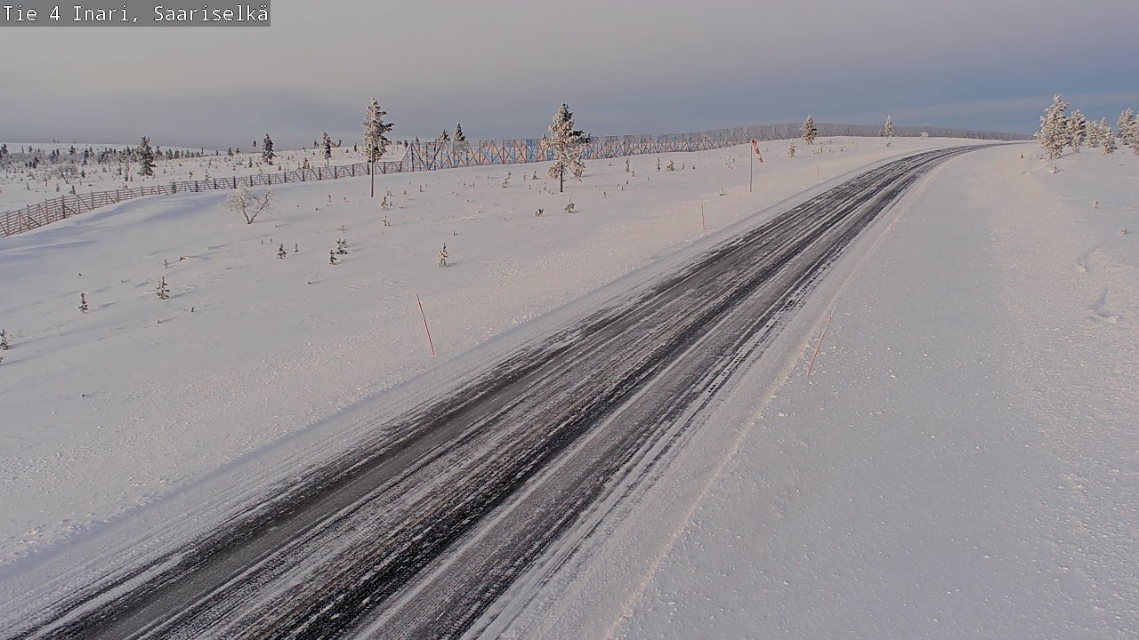 Weather Camera Image Väg 4 Enare, Saariselkä, Kaunispää, Inari, Lappi