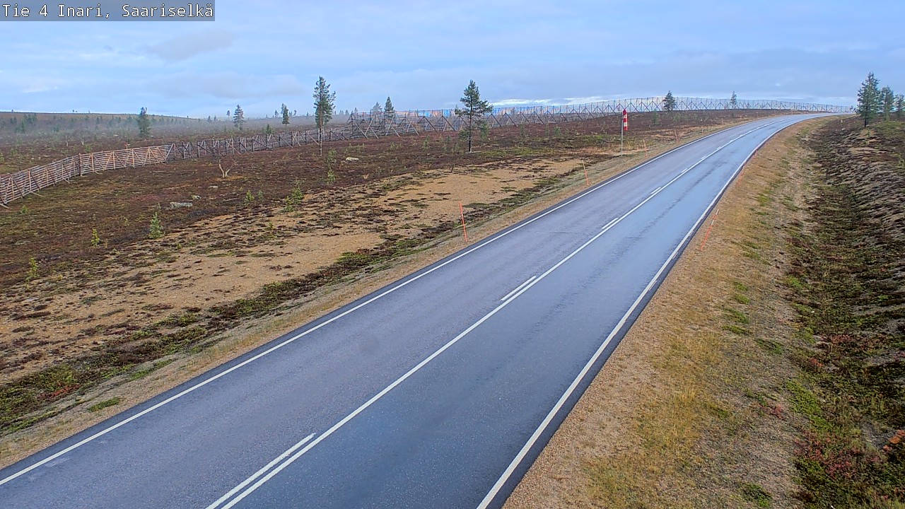 Weather Camera Image Road 4 Inari, Saariselkä, Kaunispää, Inari, Lappi