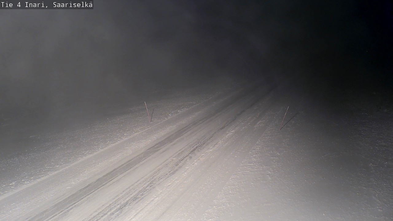 Weather Camera Image Road 4 Inari, Saariselkä, Kaunispää, Inari, Lappi