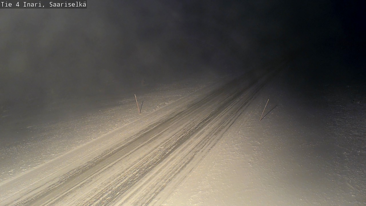 Weather Camera Image Road 4 Inari, Saariselkä, Kaunispää, Inari, Lappi