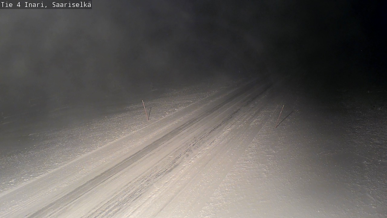 Weather Camera Image Road 4 Inari, Saariselkä, Kaunispää, Inari, Lappi