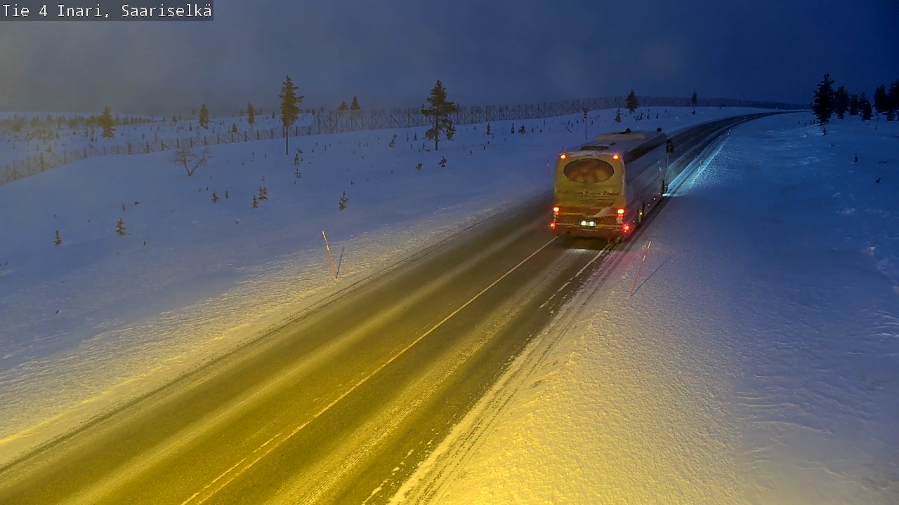 Kelikamerat Kuva Tie 4 Inari, Saariselkä, Kaunispää, Inari, Lappi