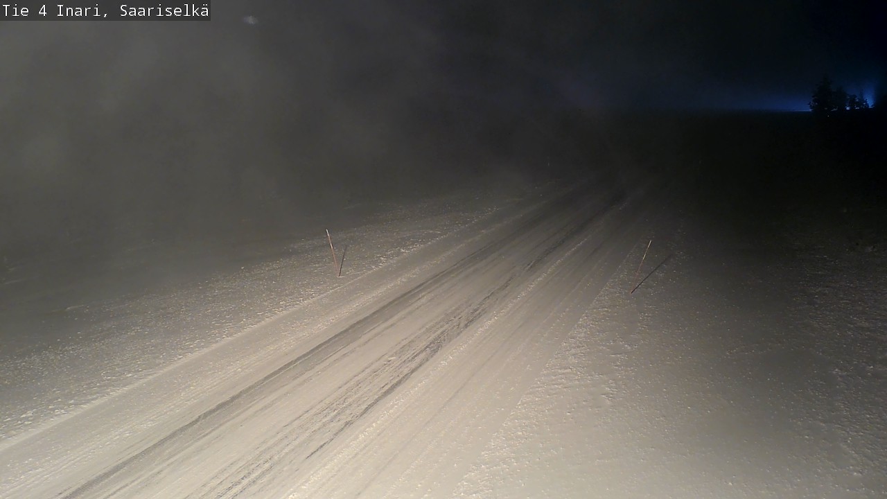 Weather Camera Image Road 4 Inari, Saariselkä, Kaunispää, Inari, Lappi