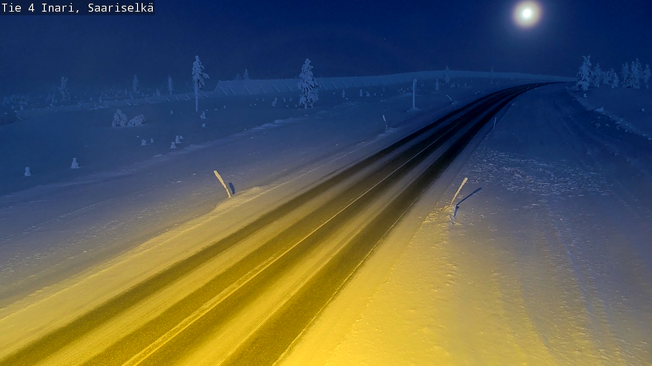 Kelikamerat Kuva Tie 4 Inari, Saariselkä, Kaunispää, Inari, Lappi