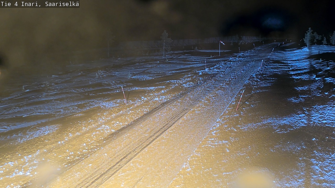Weather Camera Image Road 4 Inari, Saariselkä, Kaunispää, Inari, Lappi