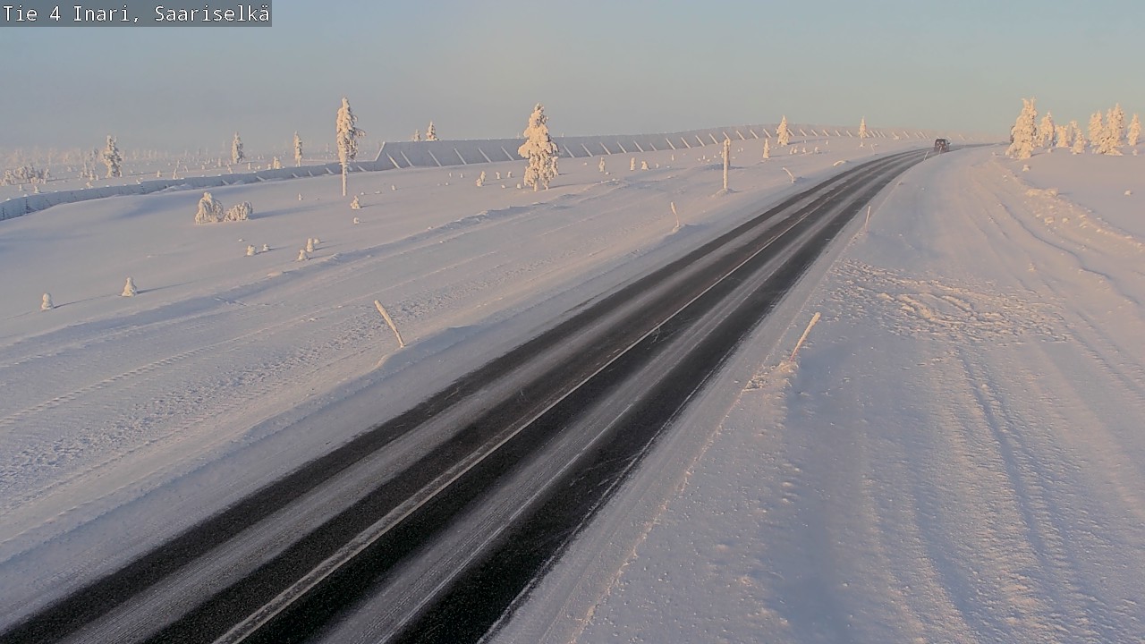 Weather Camera Image Road 4 Inari, Saariselkä, Kaunispää, Inari, Lappi