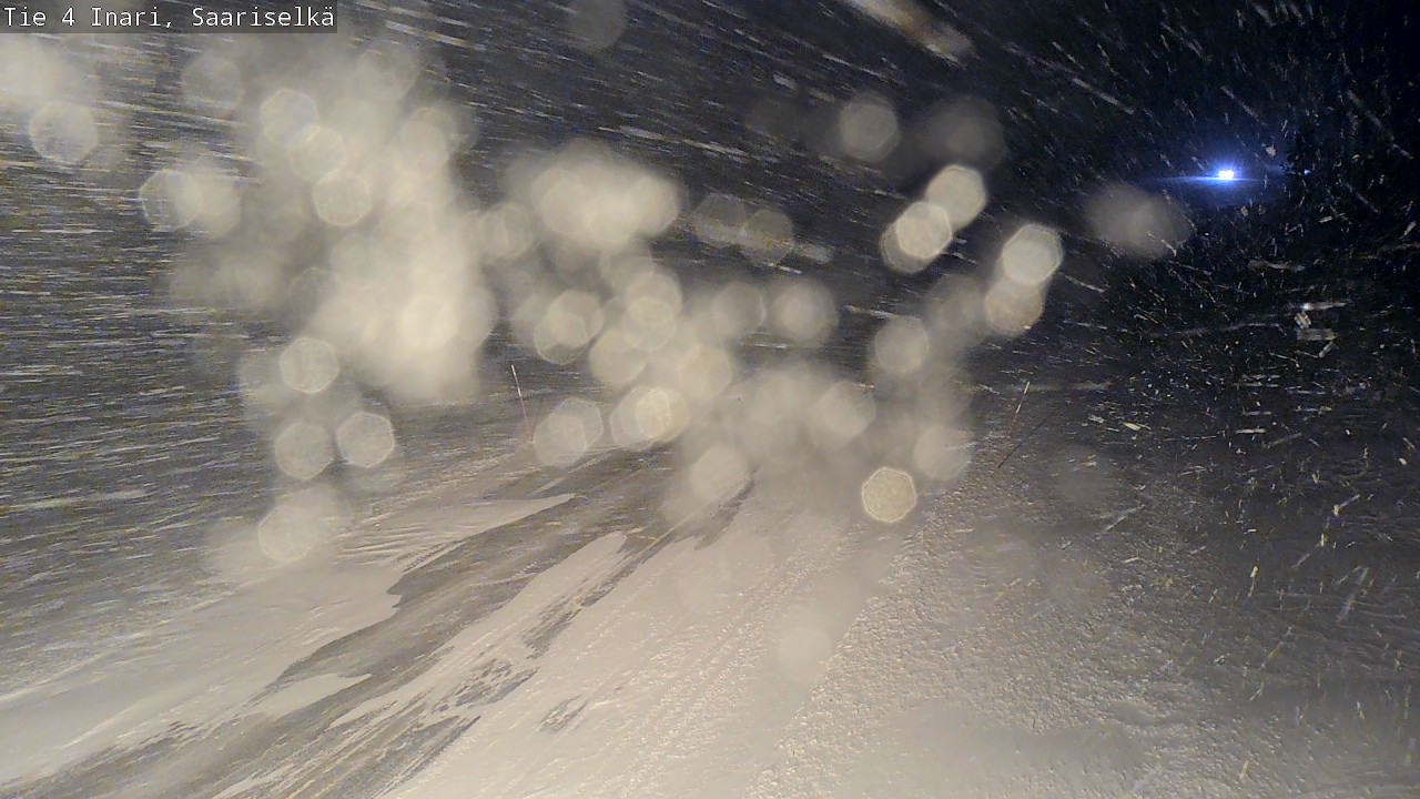 Weather Camera Image Road 4 Inari, Saariselkä, Kaunispää, Inari, Lappi