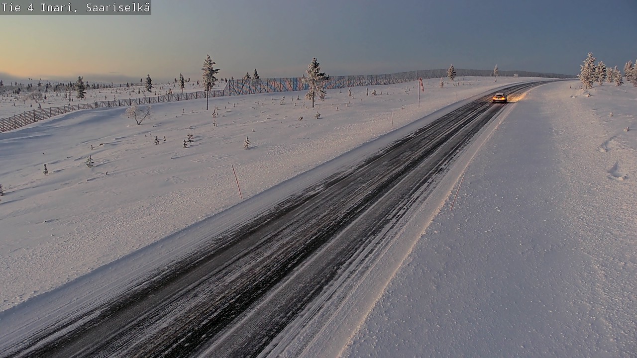 Weather Camera Image Väg 4 Enare, Saariselkä, Kaunispää, Inari, Lappi