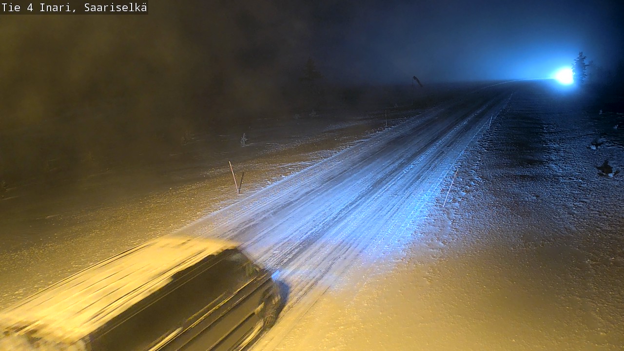 Weather Camera Image Road 4 Inari, Saariselkä, Kaunispää, Inari, Lappi
