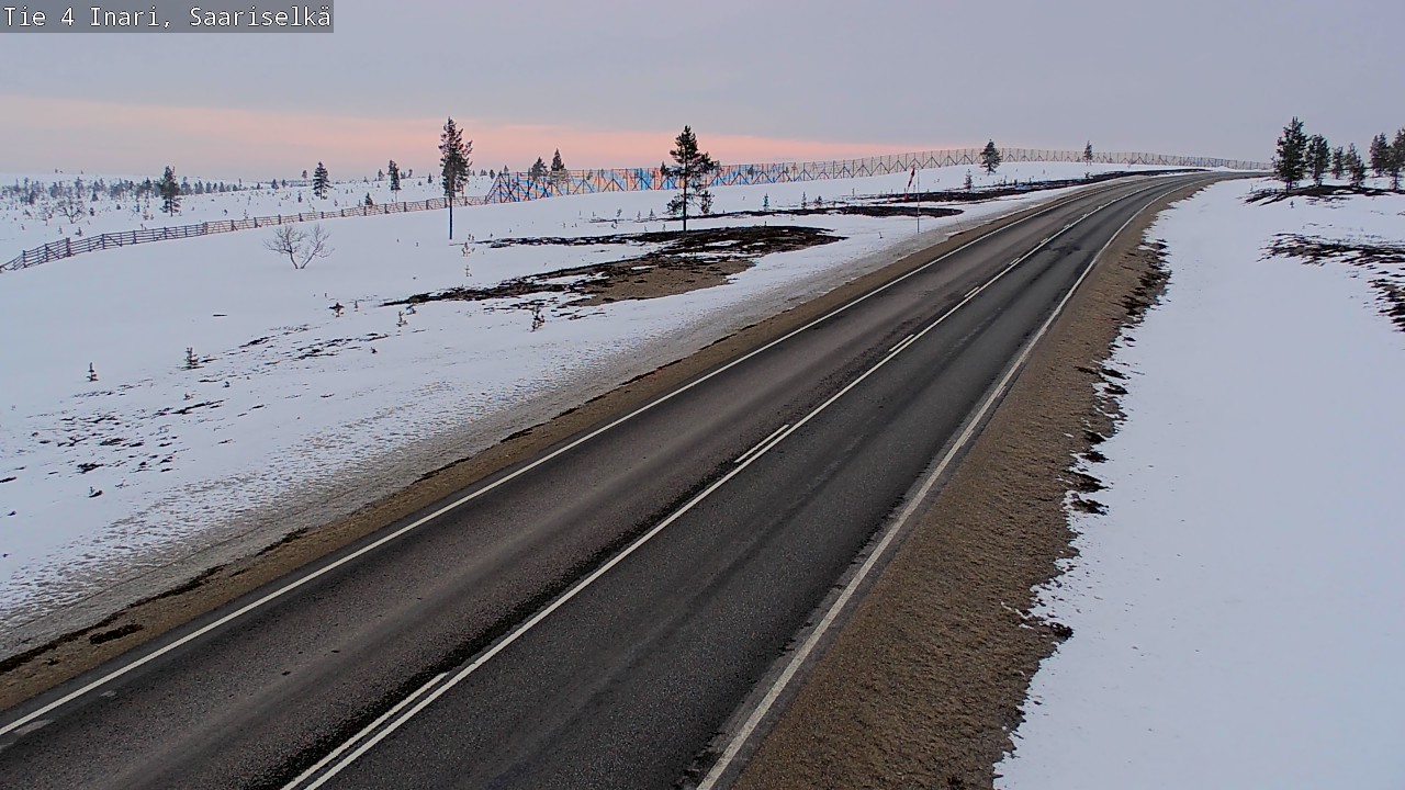 Weather Camera Image Väg 4 Enare, Saariselkä, Kaunispää, Inari, Lappi