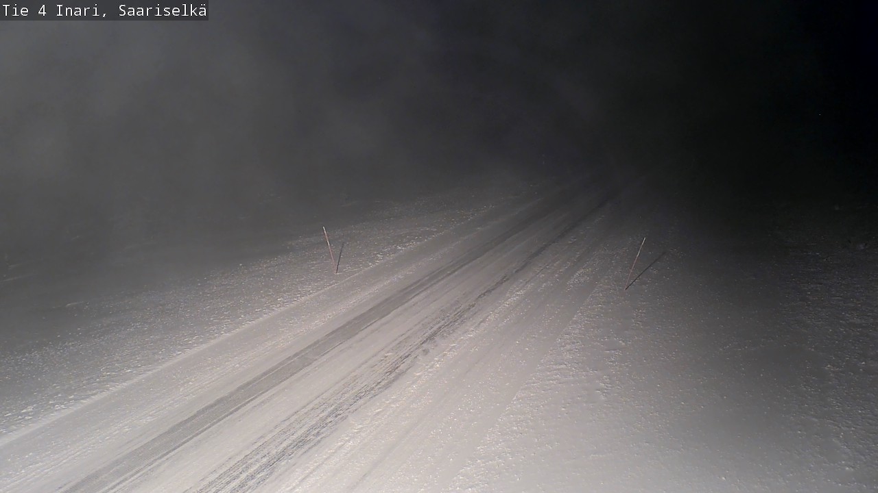 Weather Camera Image Road 4 Inari, Saariselkä, Kaunispää, Inari, Lappi