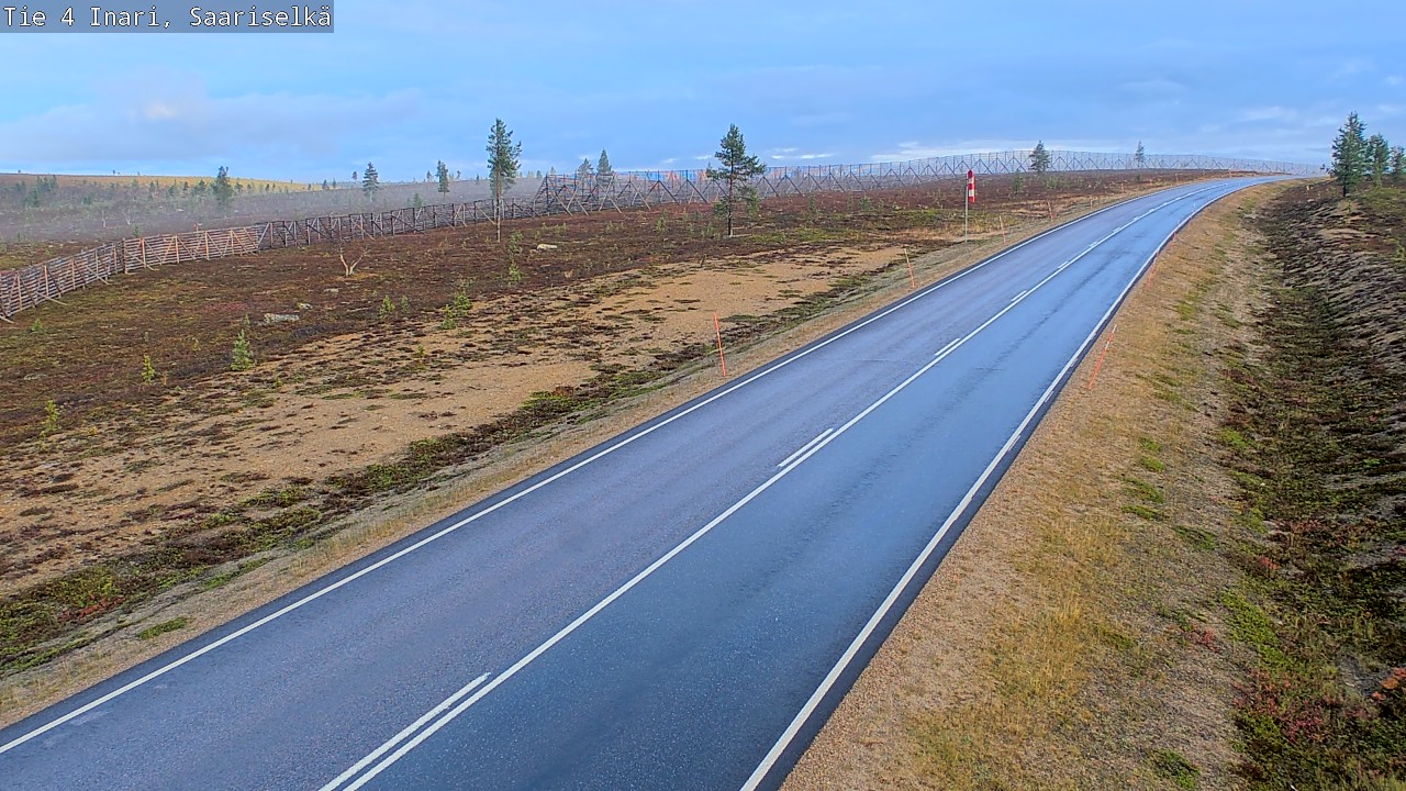 Weather Camera Image Road 4 Inari, Saariselkä, Kaunispää, Inari, Lappi