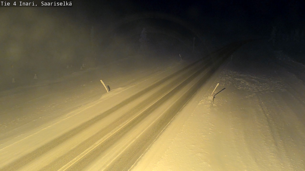 Kelikamerat Kuva Tie 4 Inari, Saariselkä, Kaunispää, Inari, Lappi