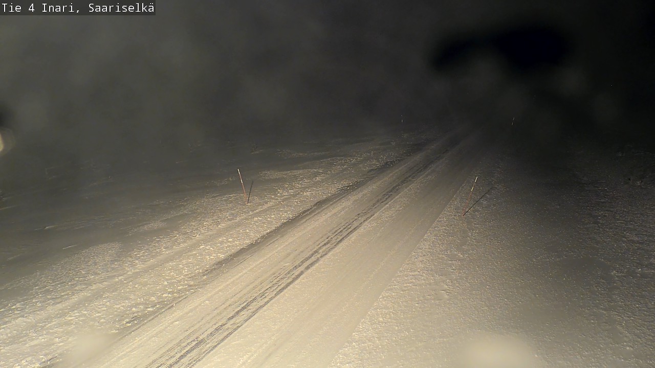 Weather Camera Image Road 4 Inari, Saariselkä, Kaunispää, Inari, Lappi