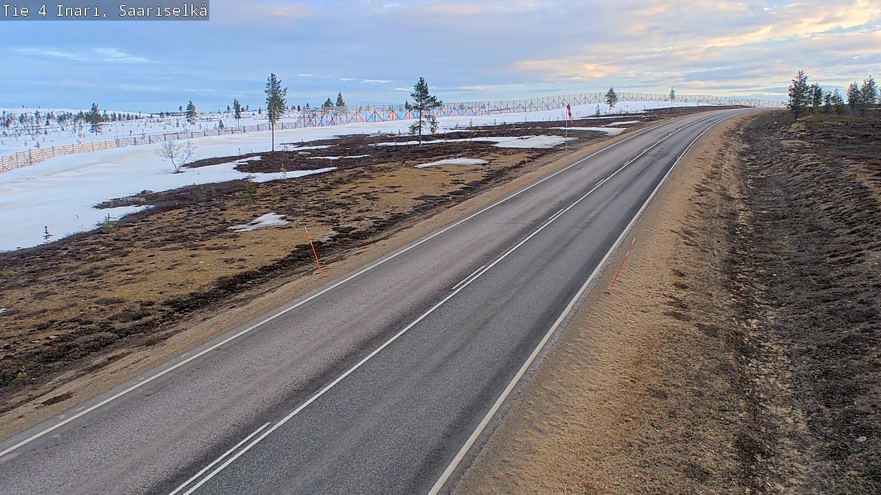 Weather Camera Image Road 4 Inari, Saariselkä, Kaunispää, Inari, Lappi